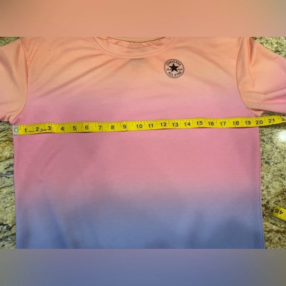 Converse Girls Size XL (13-15yrs) Colorful Terry  Long Sleeve Shirt Dress